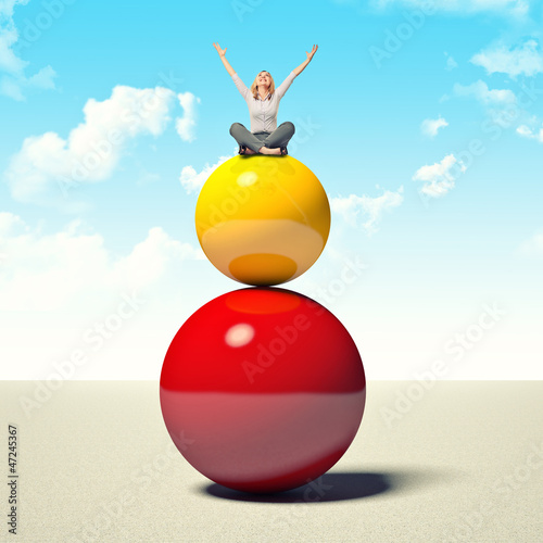Photo: to be on the ball to be on the ball