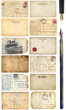 Old postcards set