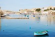 Single boat in Valetta bay