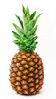 Ripe pineapple isolated on a white