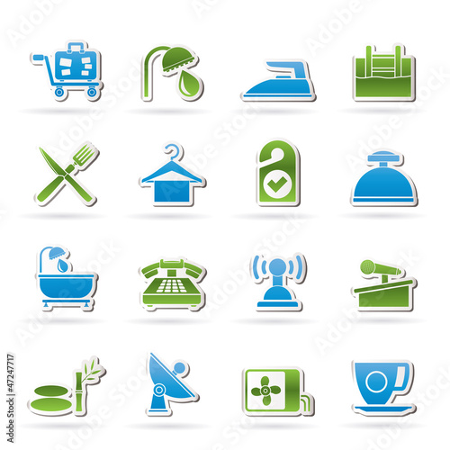 Vector: Hotel and motel icons - Vector icon Set Hotel and motel icons - Vector icon Set
