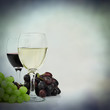 red white wine grapes backdrop