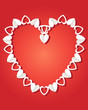 paper heart chain