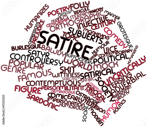 Illustration: Word cloud for Satire Word cloud for Satire
