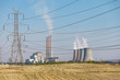 Power plant and electric lines