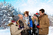 gruppe im winter