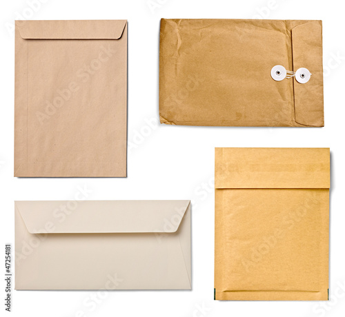 Photo: grunge note paper envelope grunge note paper envelope