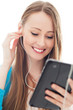 Photo: Female teenager using digital tablet Female teenager using digital tablet