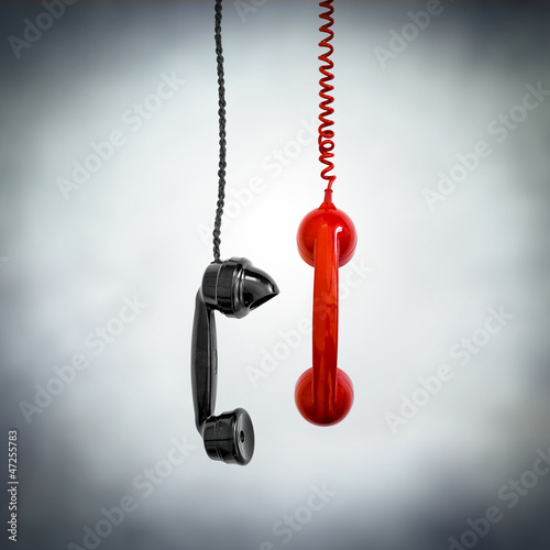 Photo: black and red phone black and red phone
