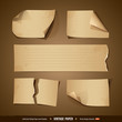 Vintage paper collections empty template