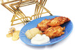 Latkes Menorah Dreidel and Gelt for Hanukkah