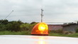 Emergency light on highway