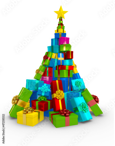 Illustration: 3D Christmas tree 3D Christmas tree