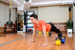 Personal trainer in action