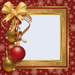 Christmas greeting photo frame scrapbooking