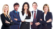 Business woman and group of workers people.