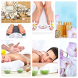 Photo: Beautiful Spa massage collage. Beautiful Spa massage collage.