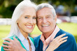 Photo: Outdoor Portrait Of Happy Senior Couple Outdoor Portrait Of Happy Senior Couple