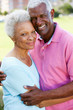 Outdoor Portrait Of Happy Senior Couple