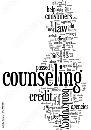 Vector: Credit Counseling Clients Hurt by New Bankruptcy Requirements Credit Counseling Clients Hurt by New Bankruptcy Requirements