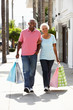 Senior Couple Carrying Shopping Bags