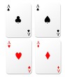 Isolated playing cards vector.