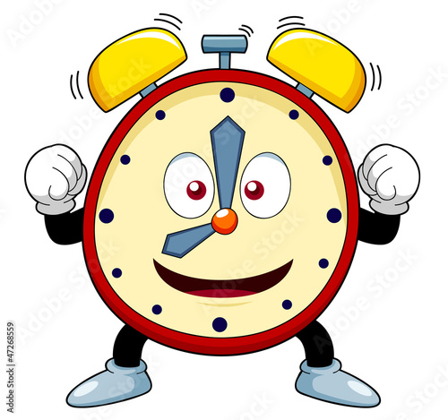 Vector: illustration of Cartoon alarm clock illustration of Cartoon alarm clock