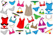 Vector: Vector set of lingerie Vector set of lingerie