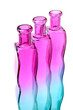 Three glass vases