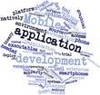 Illustration: Word cloud for Mobile application development Word cloud for Mobile application development