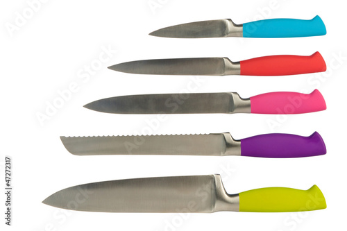 Photo: set of five knives for the kitchen set of five knives for the kitchen