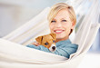 Me and my puppy being lazy in the hammock