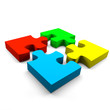 Puzzle cooperation concept