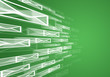 fast mail green background