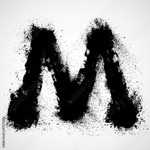Vector: Grunge letter - alphabet symbol design Grunge letter - alphabet symbol design