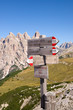 Wegweiser in den Dolomiten - Alpen