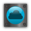 Logo cloud métallique
