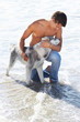 He loves the water