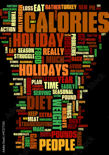 Vector: Holidays Challenge Keep Off Those Extra Calories Holidays Challenge Keep Off Those Extra Calories