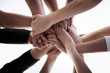 Showing solidarity in their group