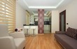 Open style kitchen and living room