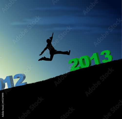 Illustration: new year 2013 new year 2013