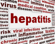Hepatitis medical poster concept