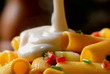 Italian pasta closeup
