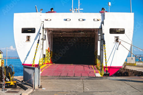 Photo: Passenger ship in Piombino Harbour, tuscany, Italy. Passenger ship in Piombino Harbour, tuscany, Italy.