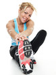 Atletic woman exercising