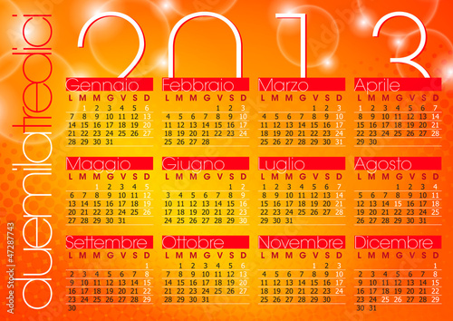 Vector: bright orange abstract modern background calendar 2013 bright orange abstract modern background calendar 2013