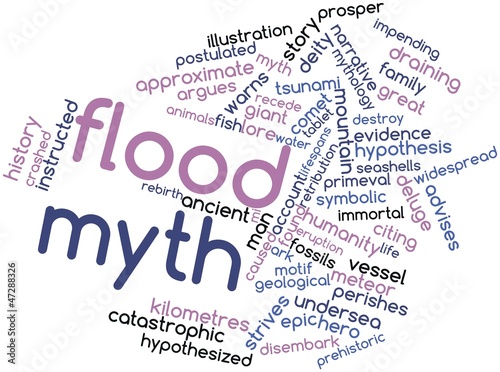 Illustration: Word cloud for Flood myth Word cloud for Flood myth