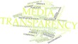 Word cloud for Media transparency