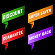 discount tags and labels.